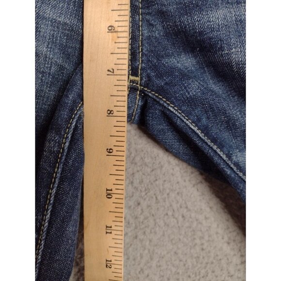 Miss Me NEW Boyfriend Dark Wash Mid Rise Distressed Crop Jeans Women's Size‎ 26 - Picture 9 of 13